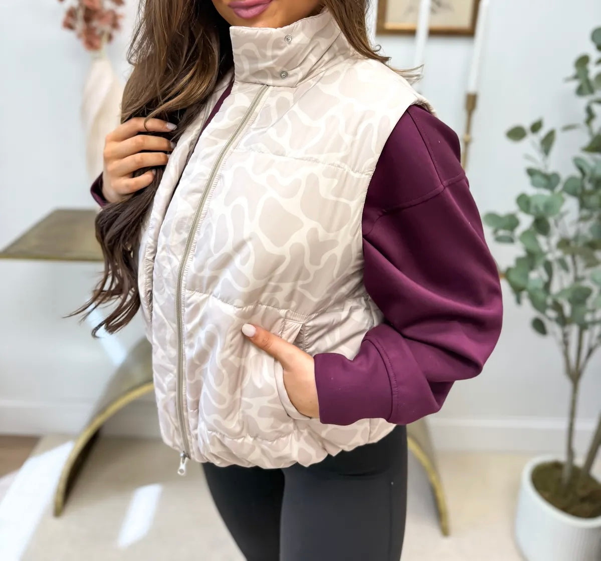 PREORDER Neutral Marsh Camo Puffer Vest