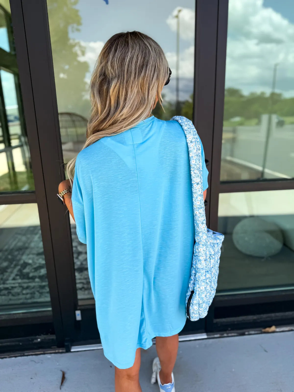 Aqua Relaxed Lightweight Lounge Dress