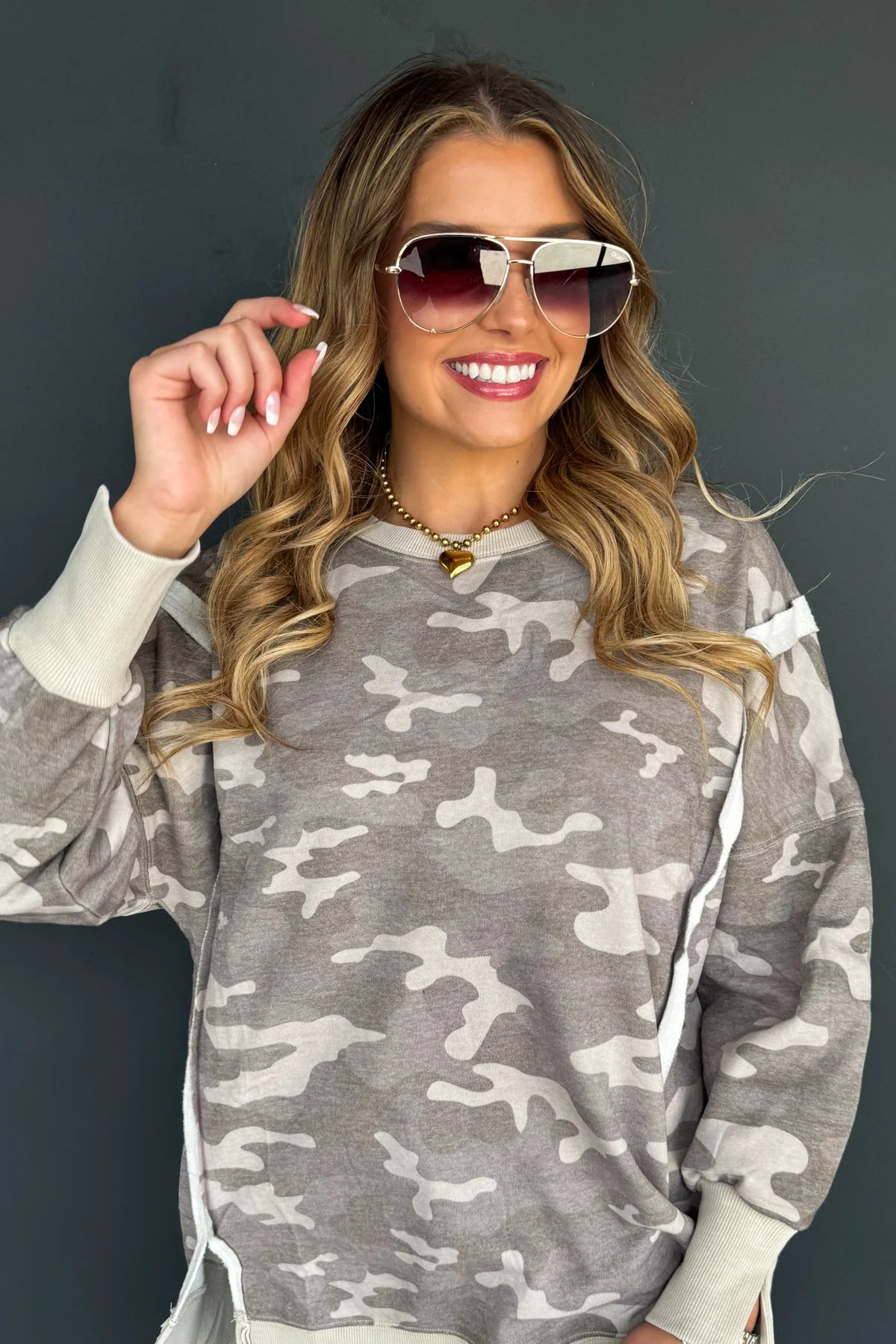 PREORDER Green Camo Classic Crew Pullover