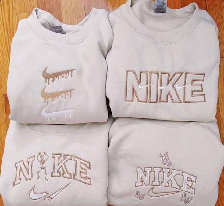 Neutral NKE Swish Crewnecks