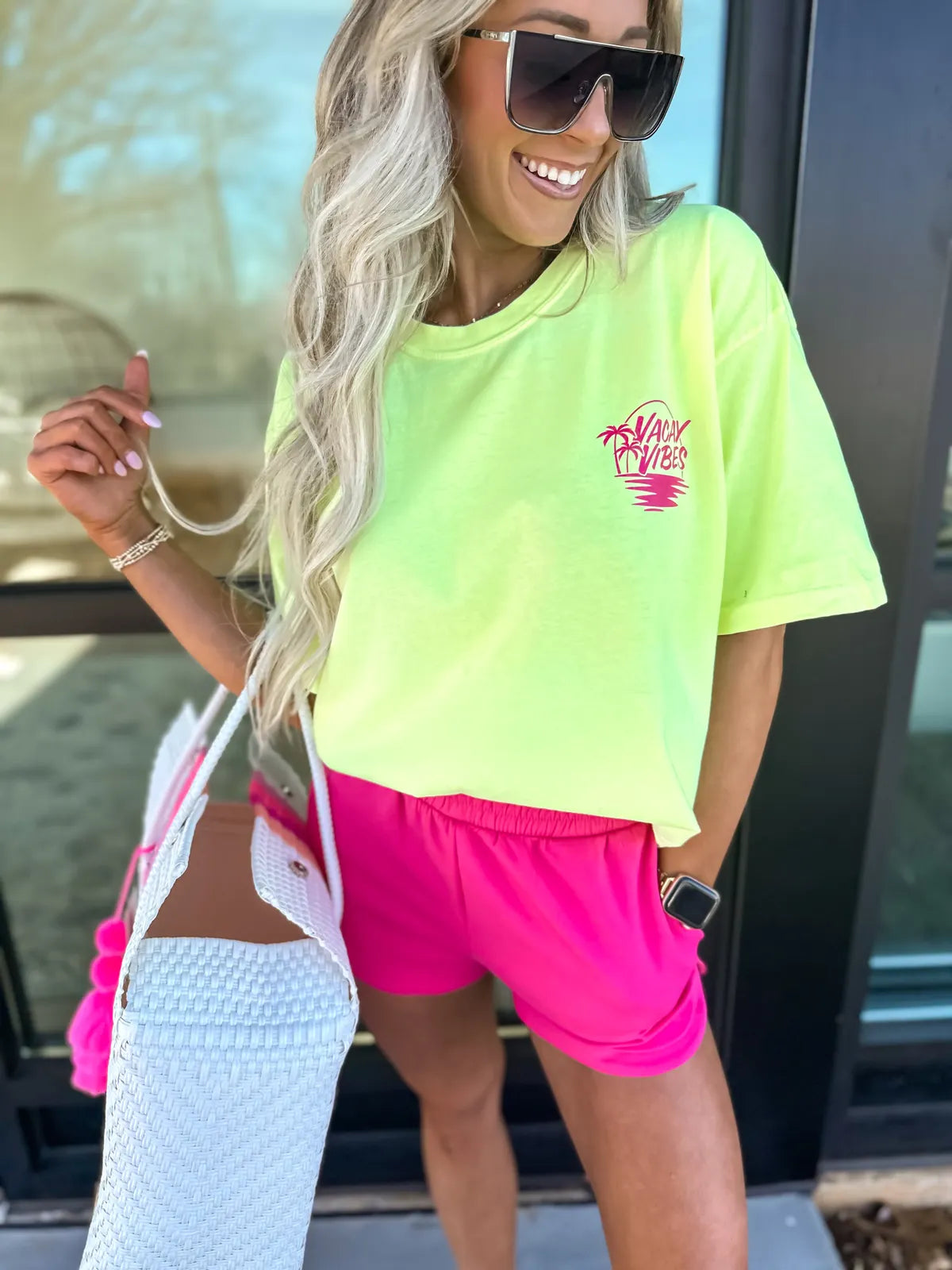 Vacay Vibes Neon Tee
