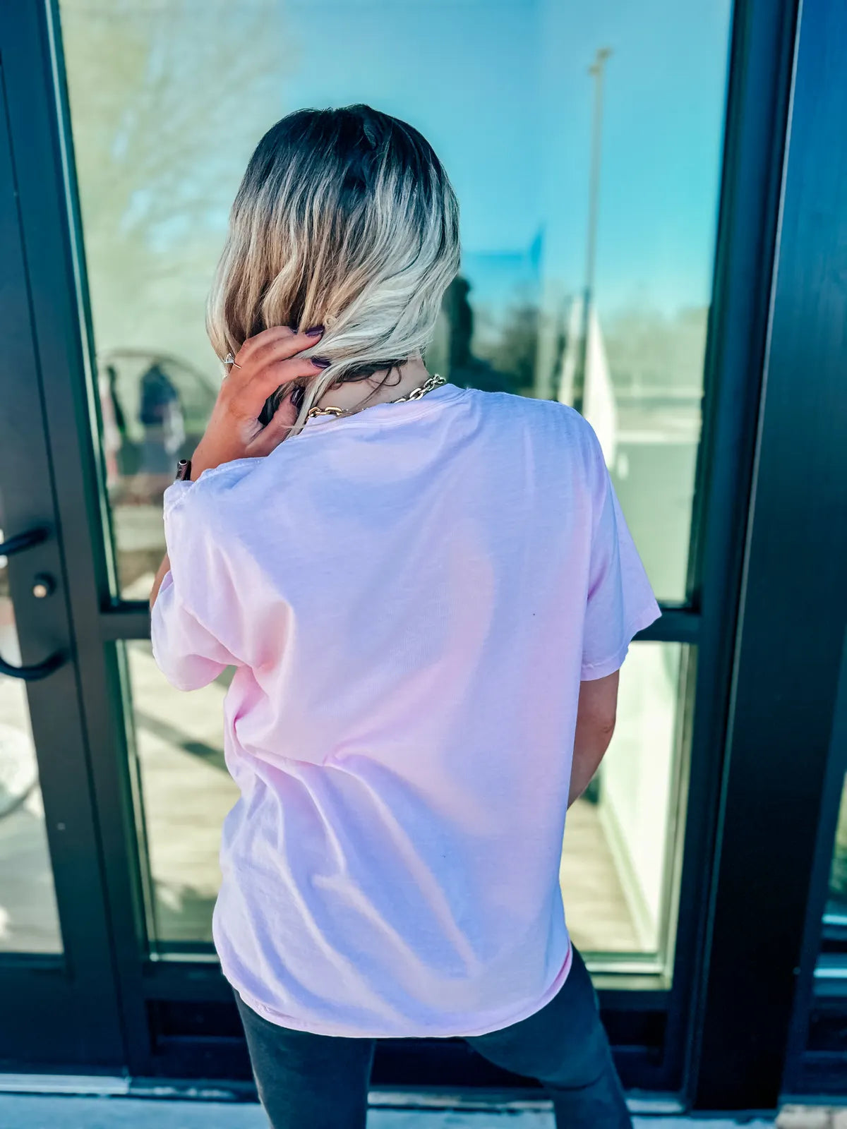 Love Faux Glitter Tee
