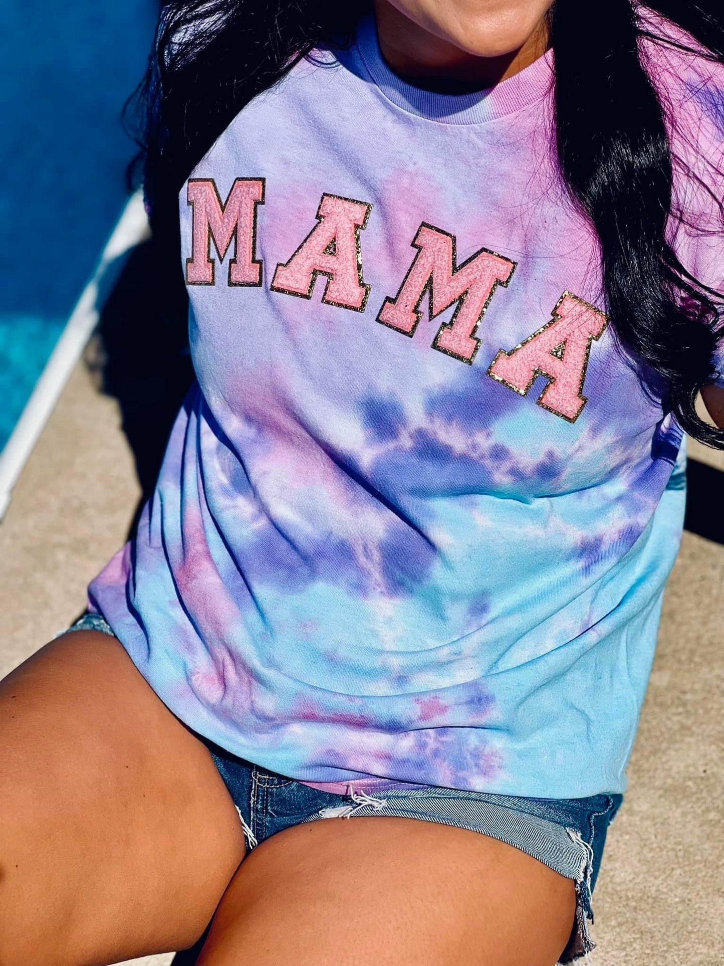 Mama Cotton Candy Tie Dye Tee