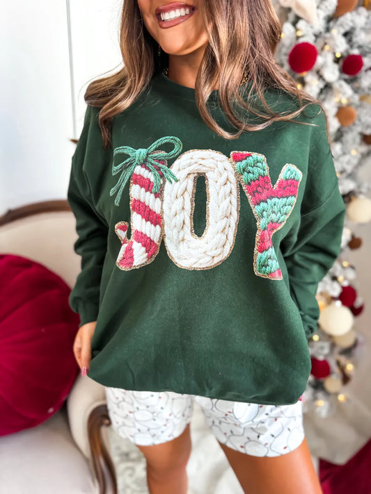 Faux Yarn JOY Sweatshirt