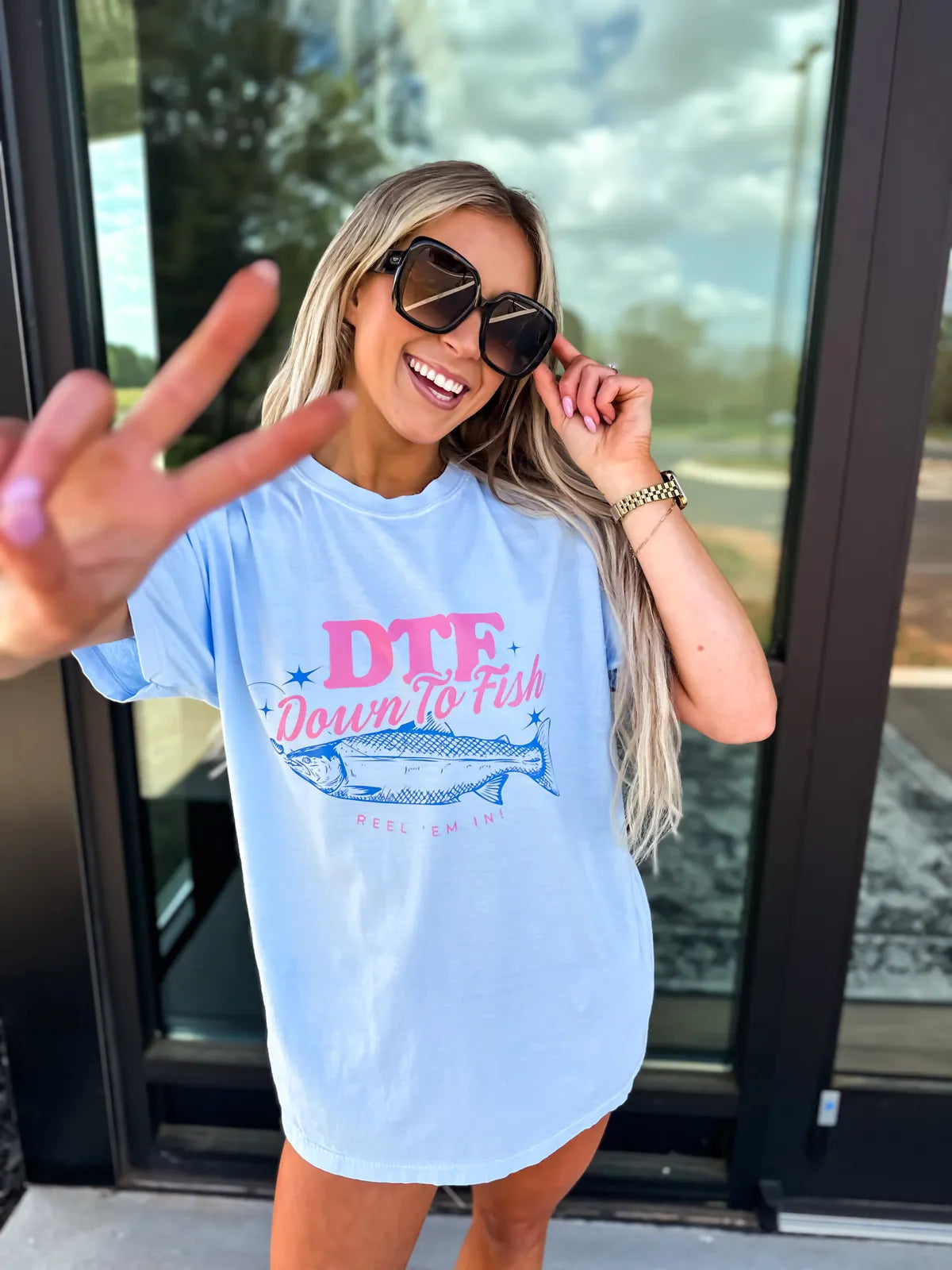 DTF Down To Fish Tee