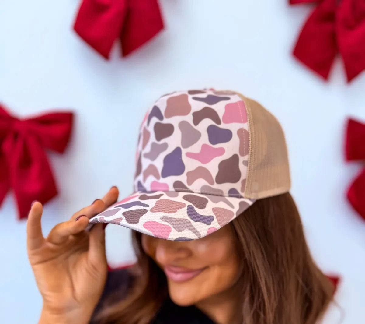 Pastel Duck Camo Trucker Hat