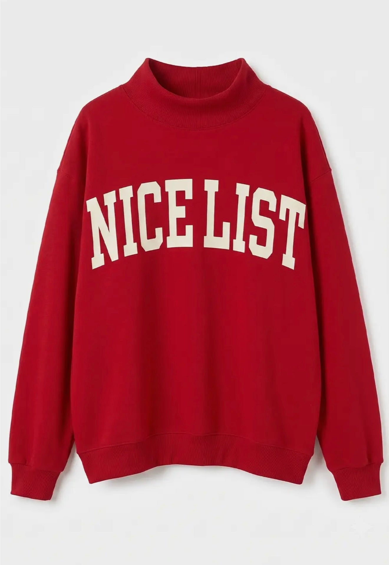 Naughty List / Nice List Reversible Mockneck