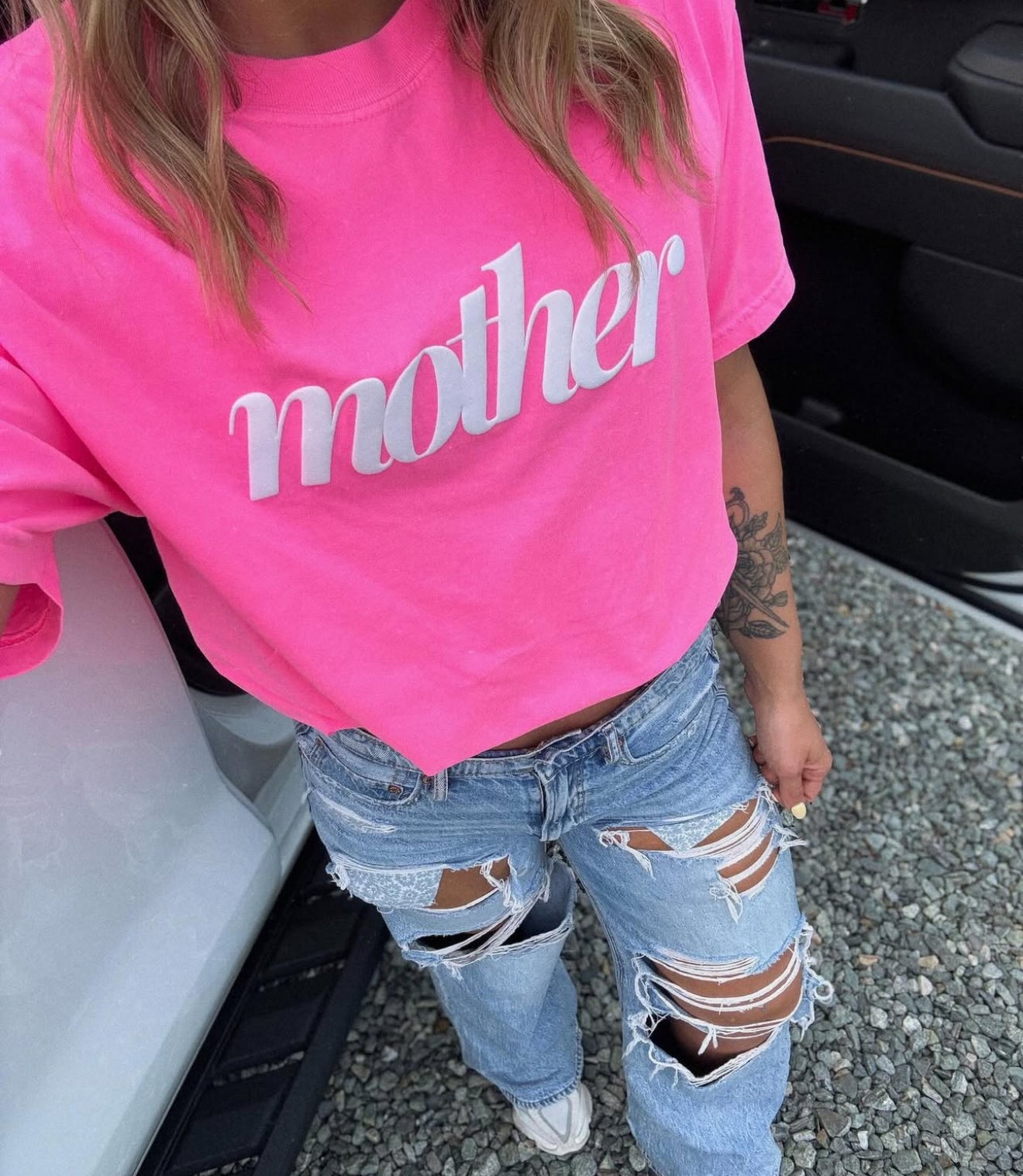 Mother Neon Puff Tee
