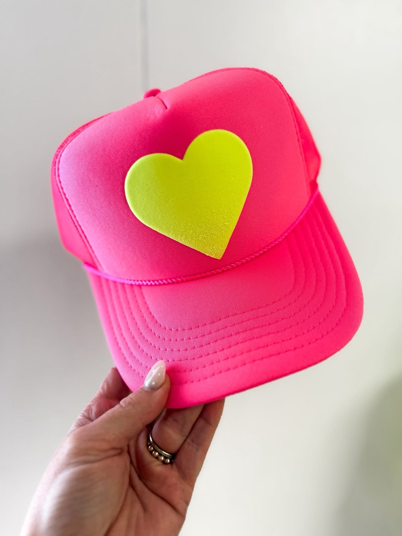 Neon Heart Trucker Hat