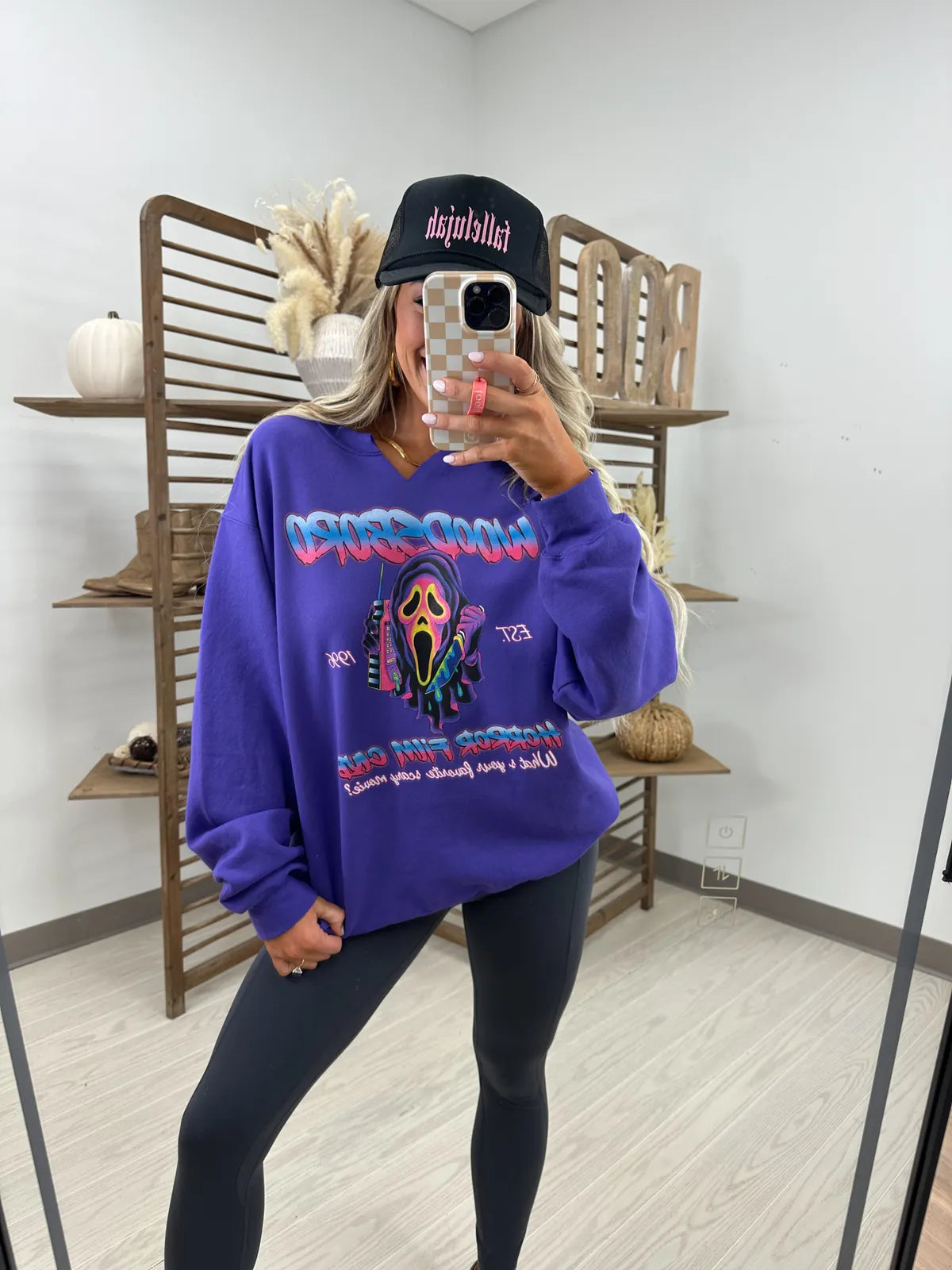 Woodsboro Purple Sweatshirt