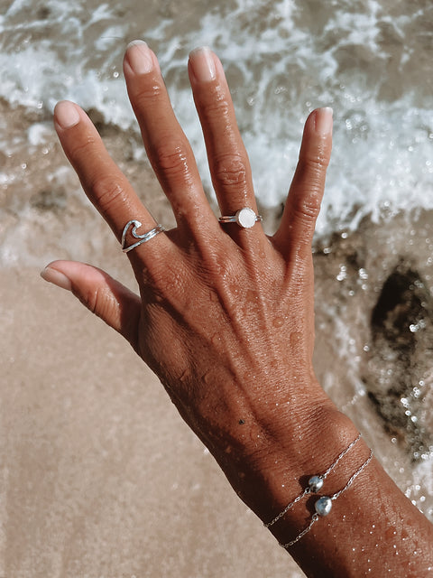 Mini Cat Eye Shell Ring