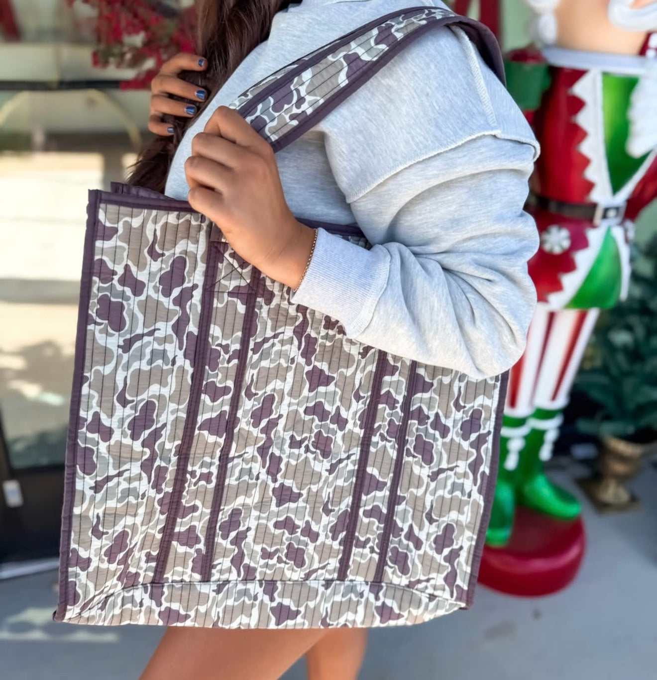 PREORDER Duck Camo Quilted Tote