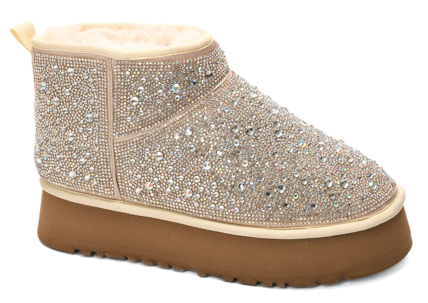 Rhinestone Short Boots