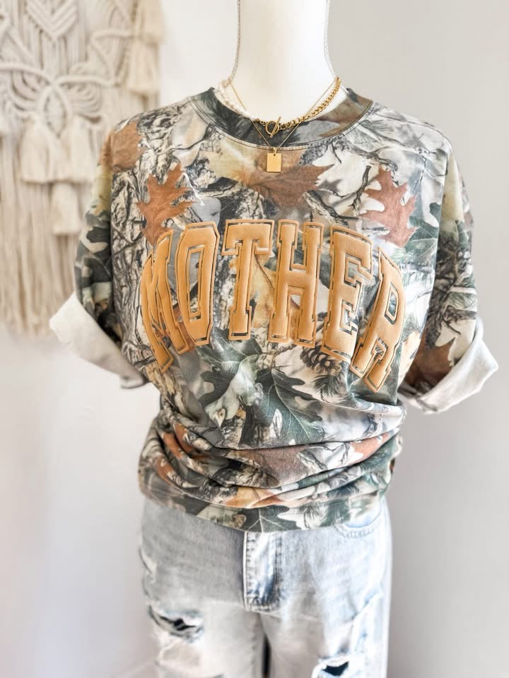 Mother Camo Puff Tee