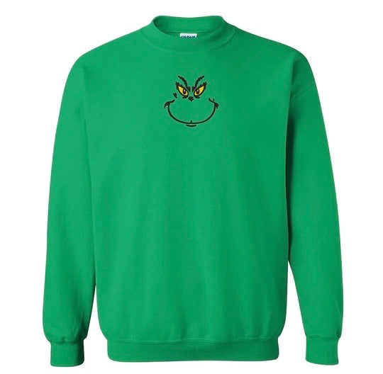 Green Guy Embroidered Sweatshirt