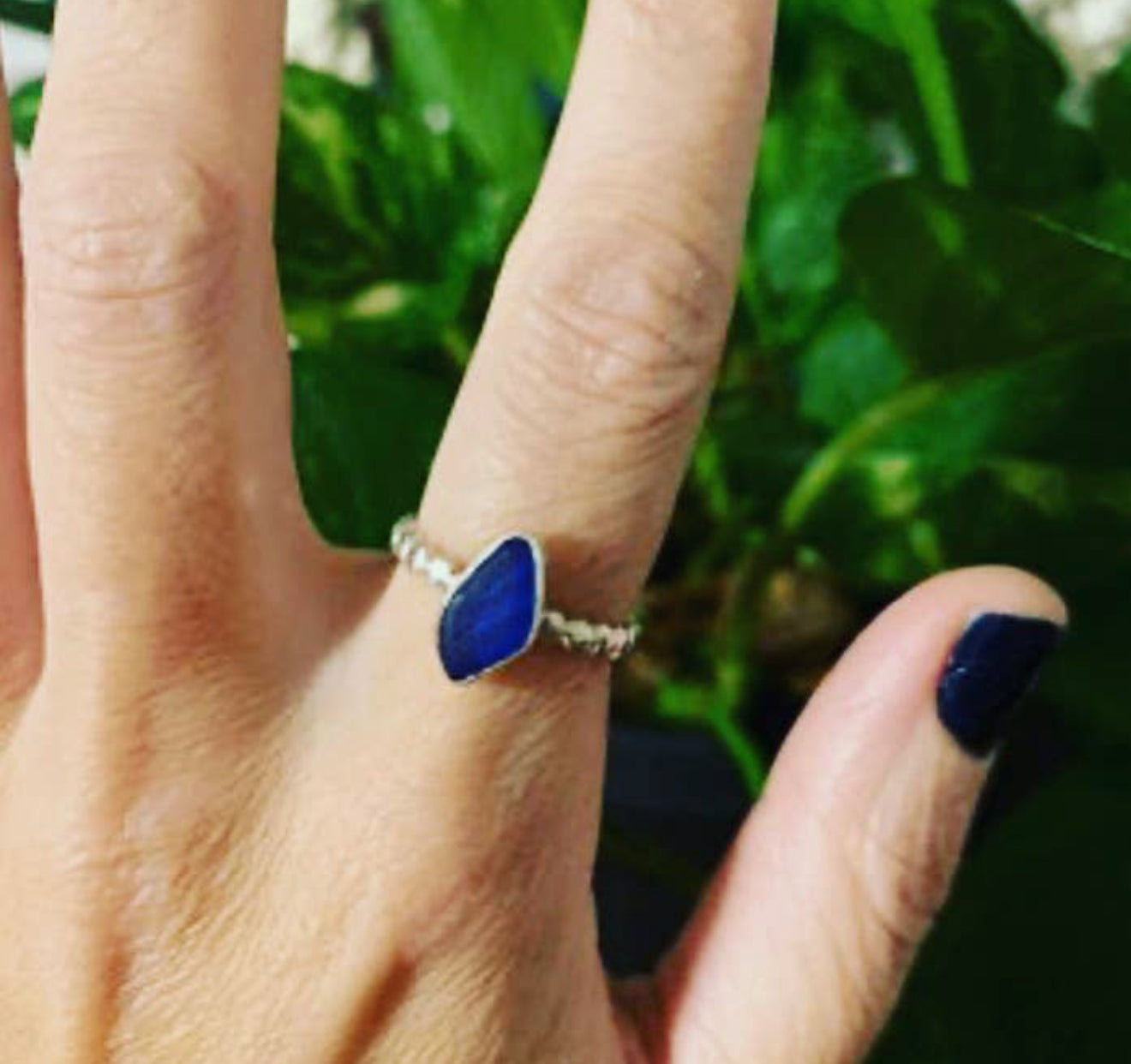 Dainty Seaglass Ring