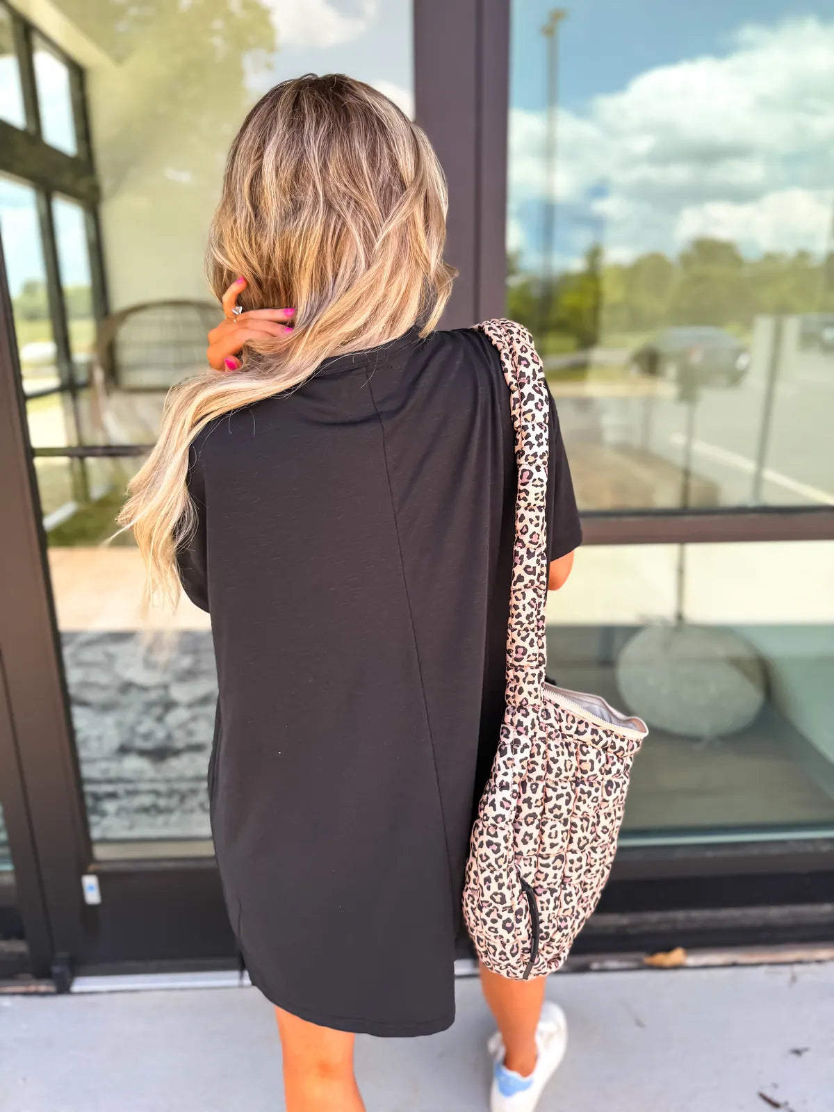 Black Relaxed Lightweight Lounge Dress