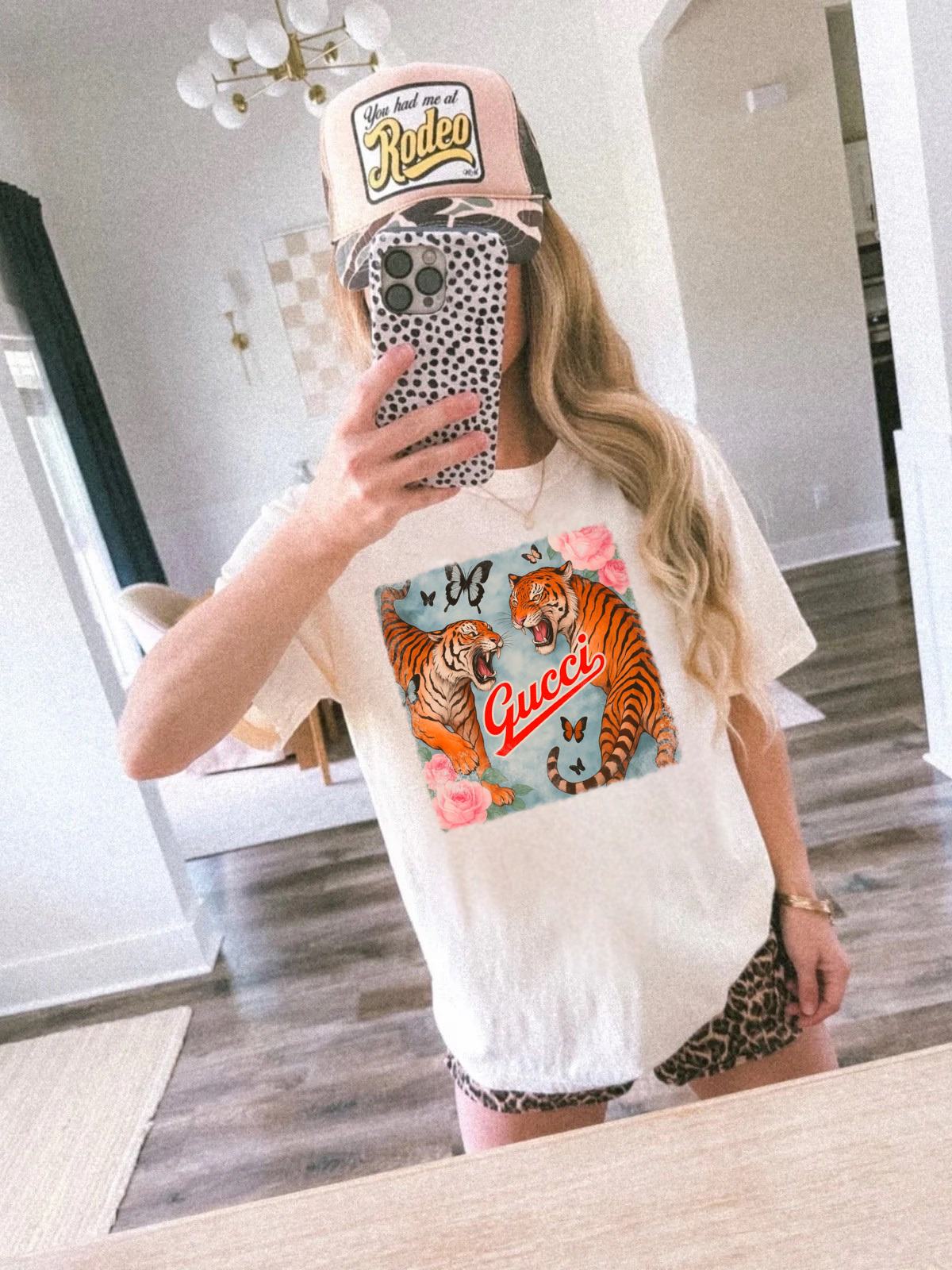 Vintage Tigers & Butterflies Tee