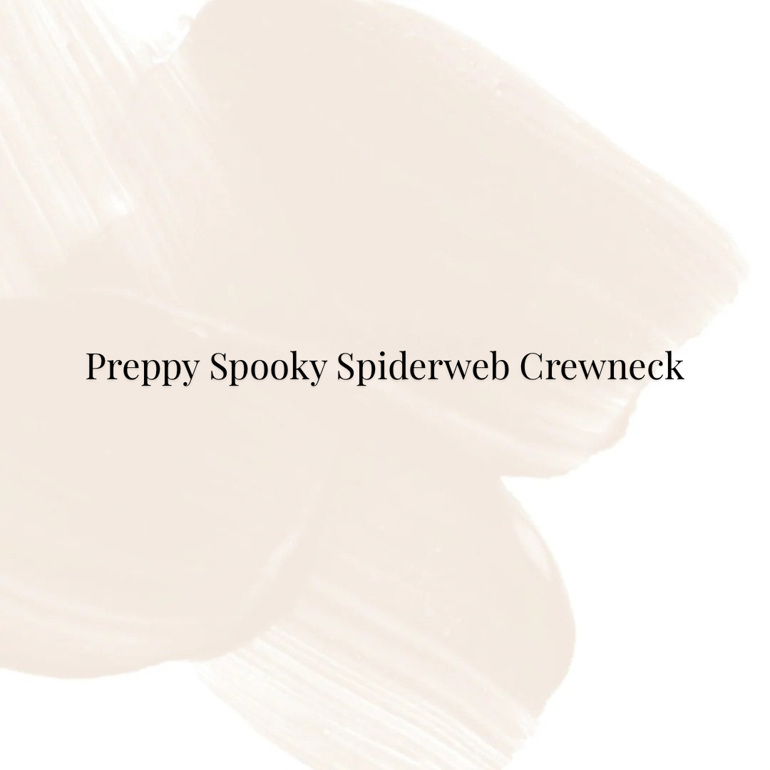 Preppy Spooky Spiderweb Crewneck