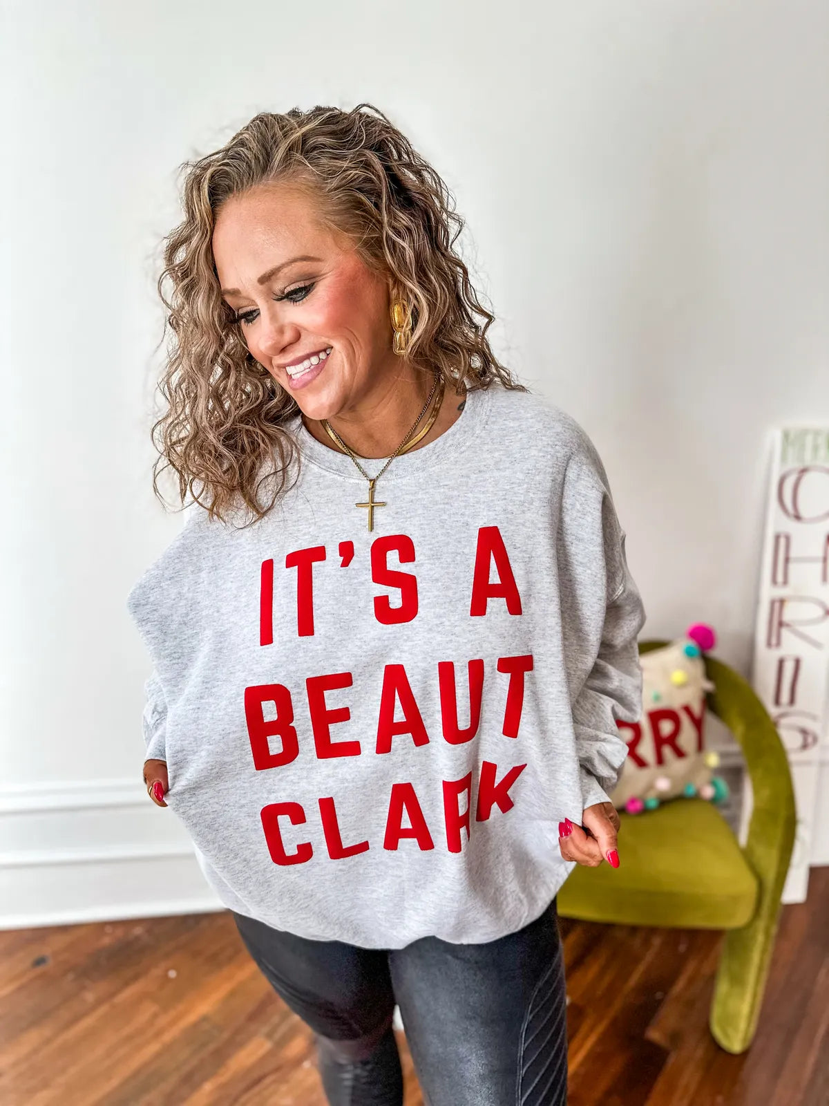 It’s a Beaut Clark Puff Sweatshirt