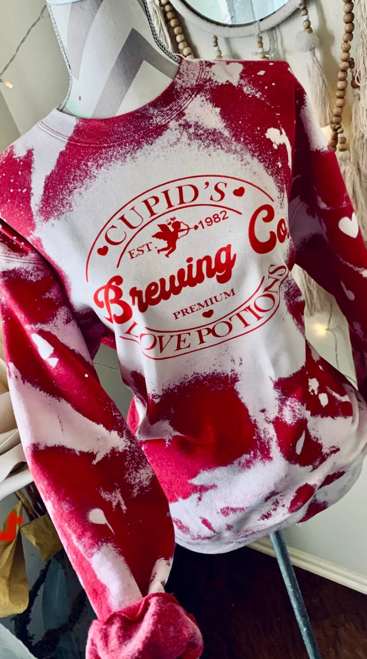 Cupid’s Brewing Co Bleached Tee/Sweatshirt