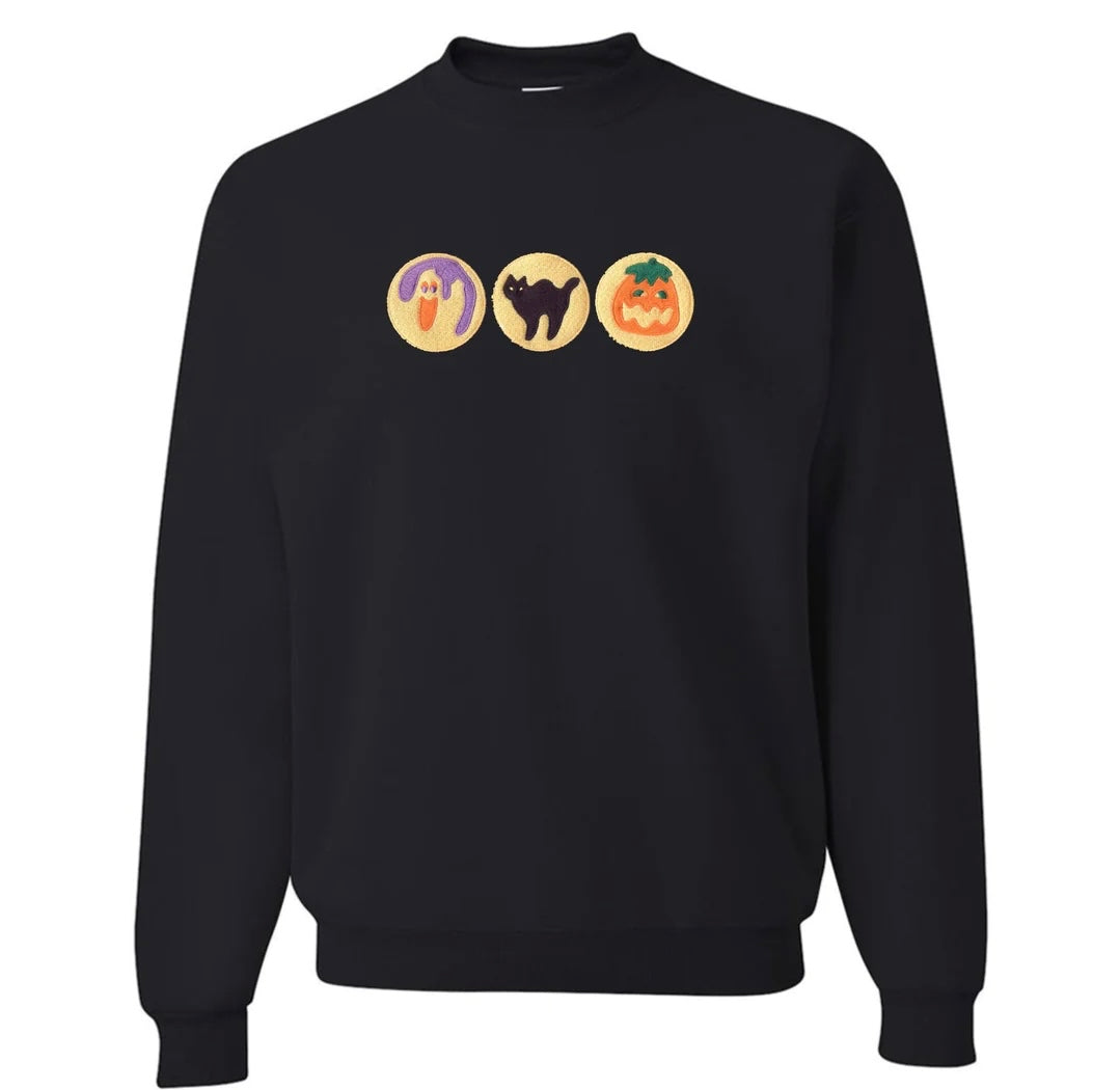 'Halloween Cookies' Embroidered Sweatshirt