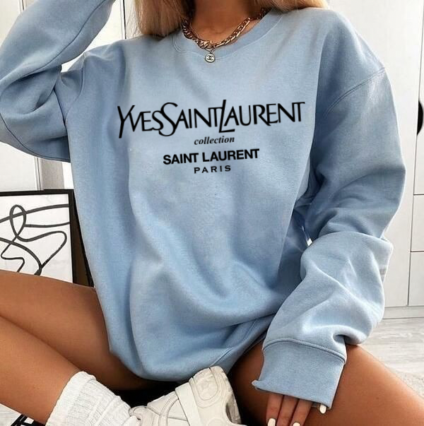 Preppy Baby Blue Sweatshirt