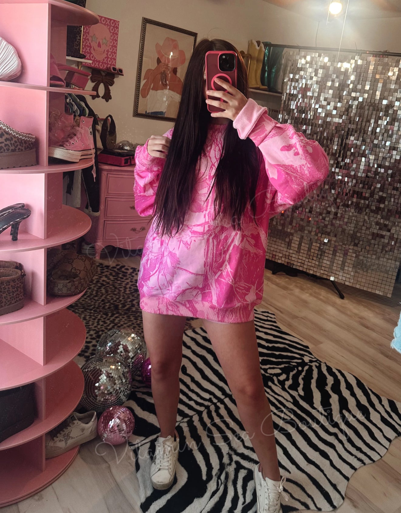 PREORDER Hot Pink Camo Sweatshirt