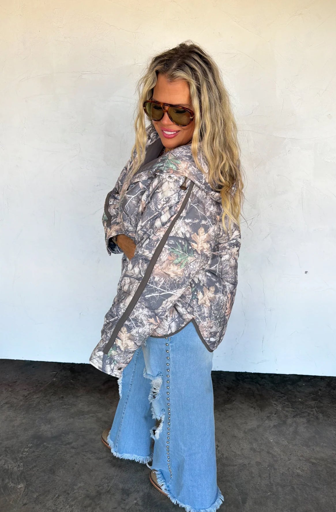 Preorder Outdoorsy Woods Camo Puffer Jacket