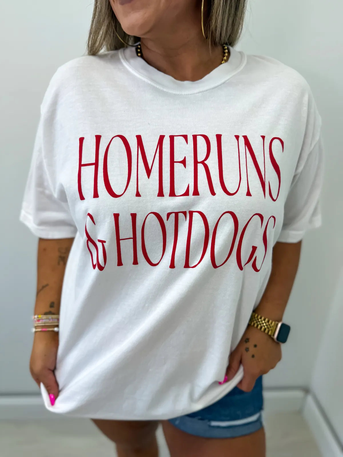 Homeruns & Hot Dogs Tee