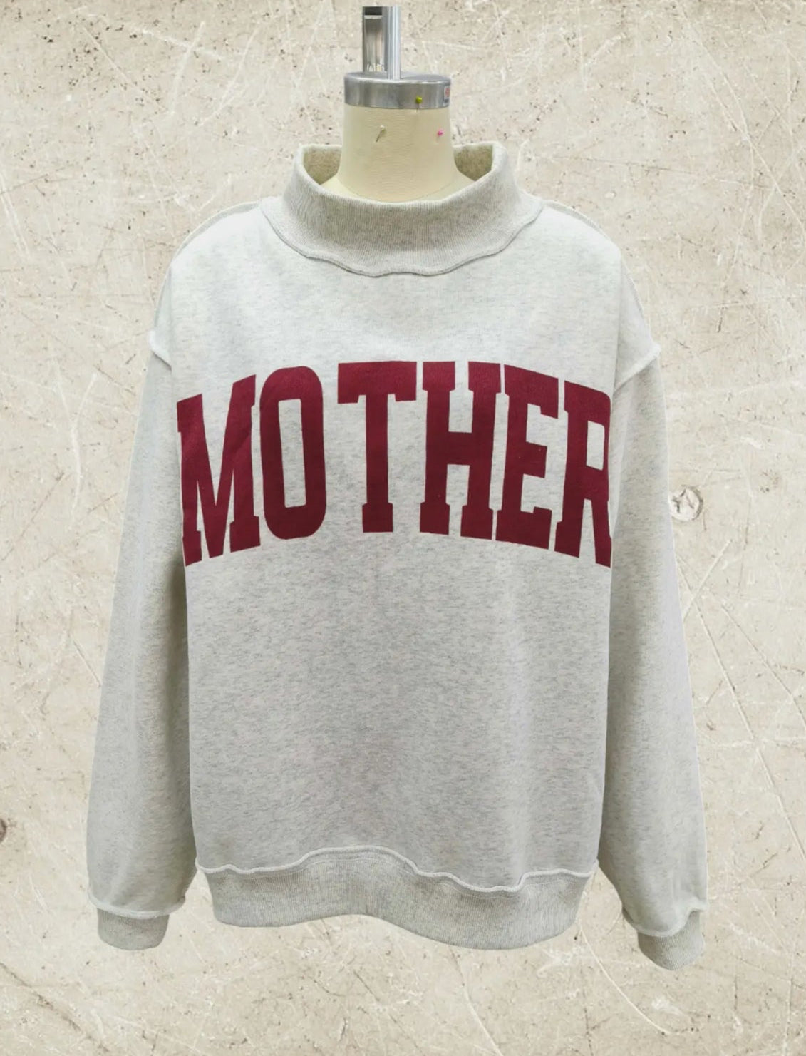Mother/Cool Mom Reversible Mockneck Sweatshirt