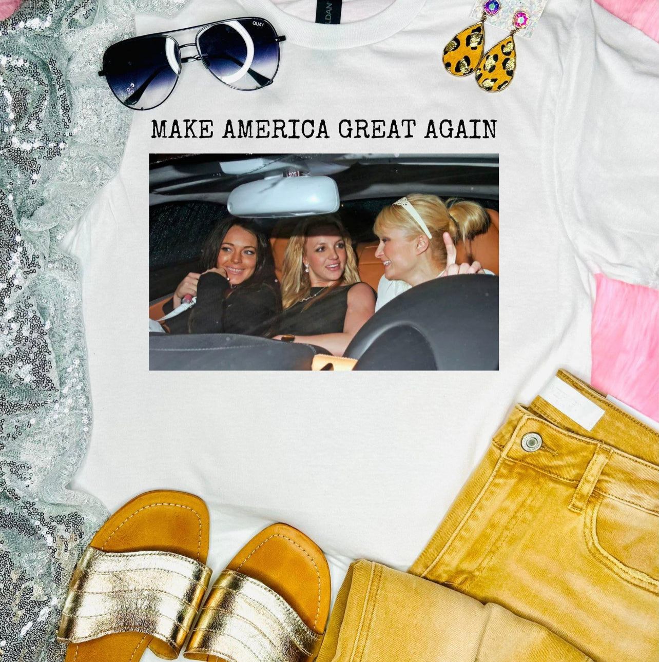 Make America Great Again 2000's White Tee