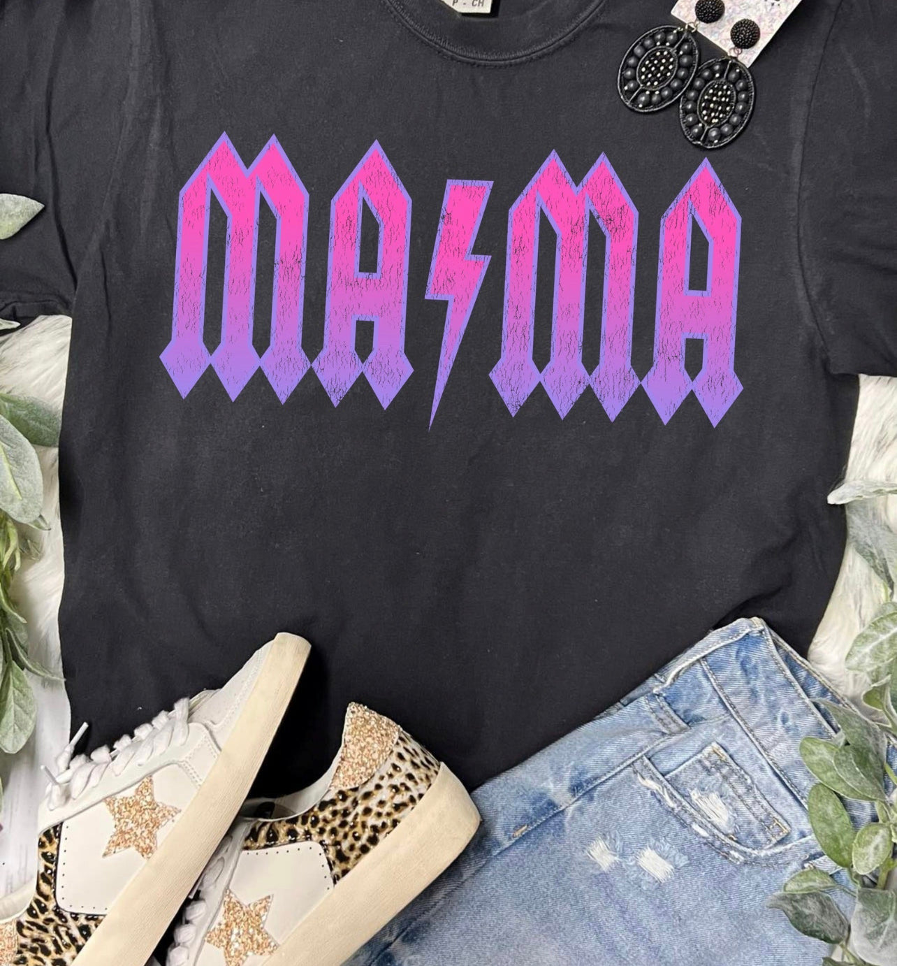 Mama Neon Rocker Tee