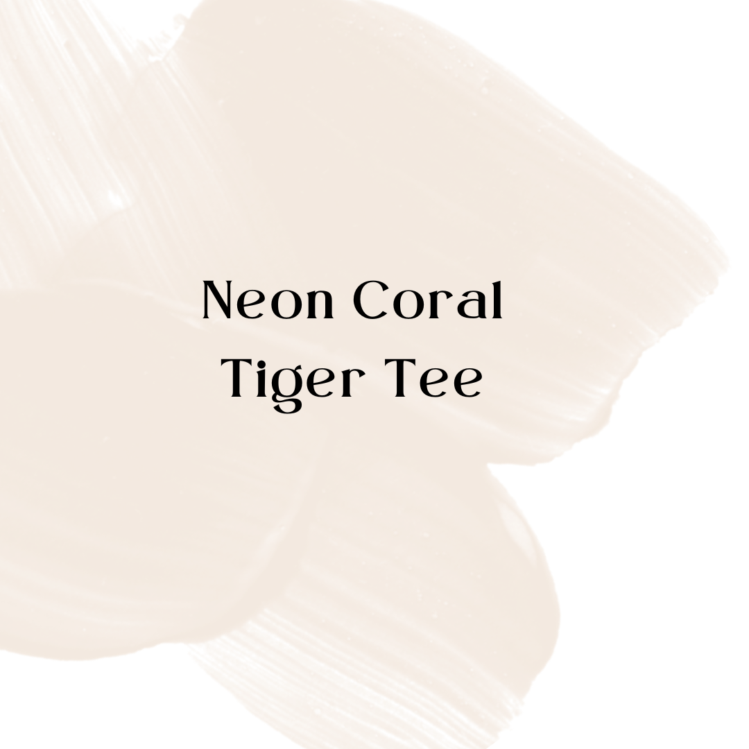 Neon Coral Tiger Tee
