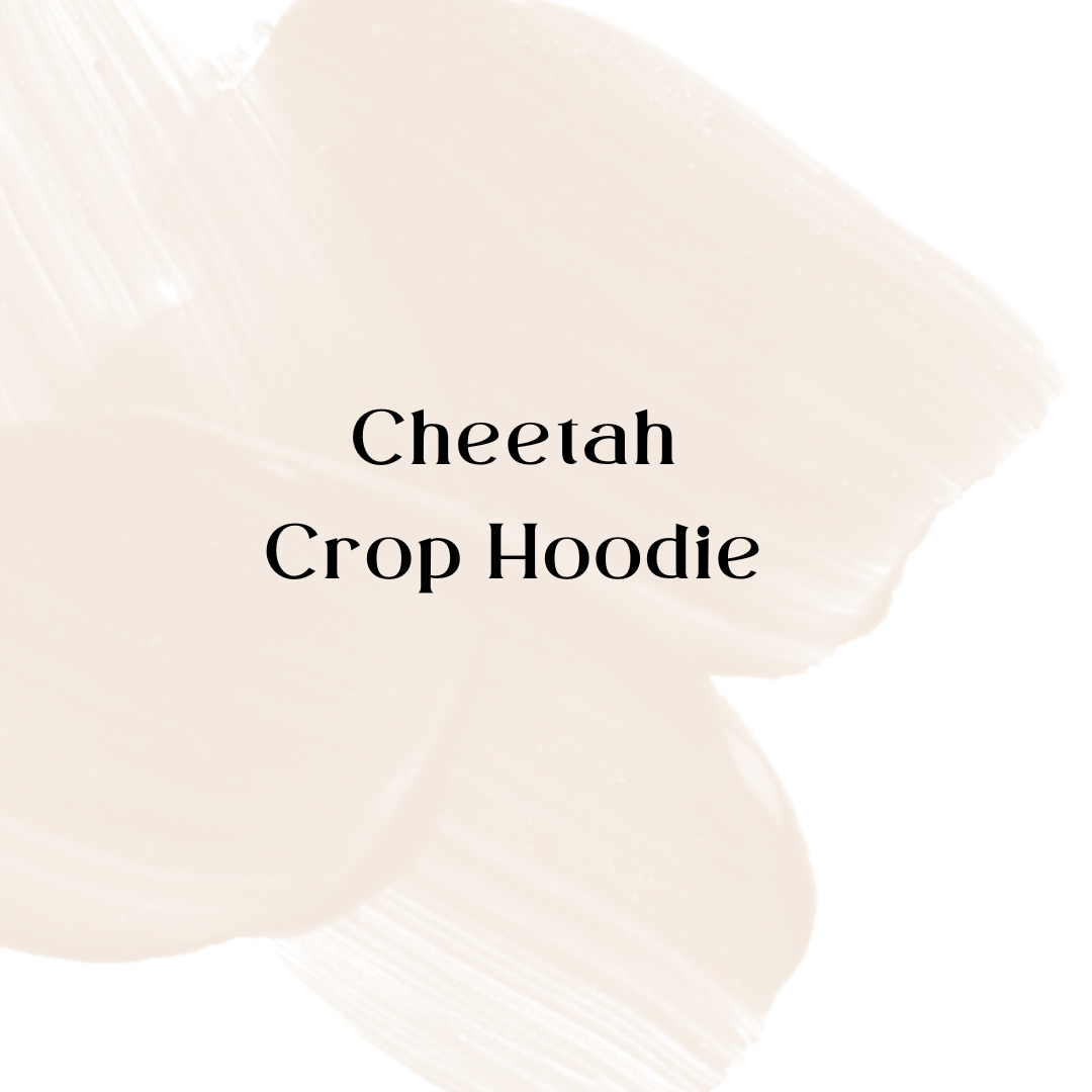 Cheetah Crop Hoodie