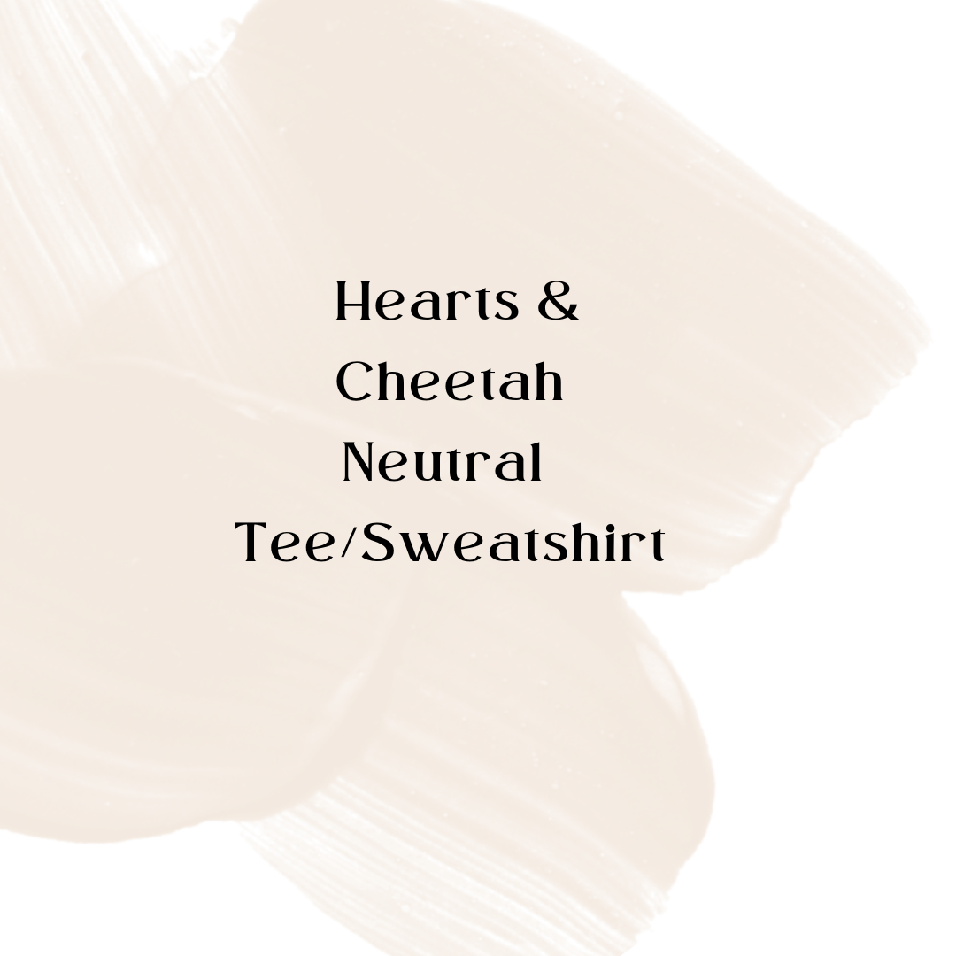 Hearts & Cheetah Tee/Sweatshirt