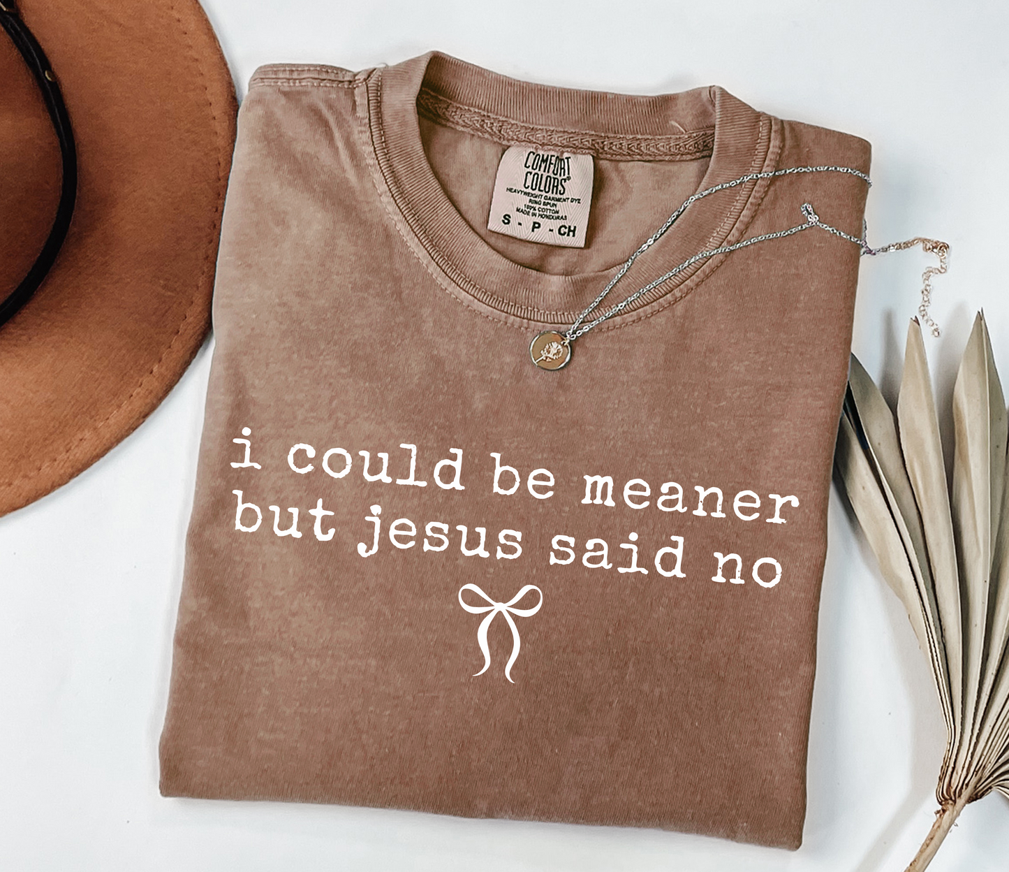 I Could Be Meaner But Jesus Said No Tee