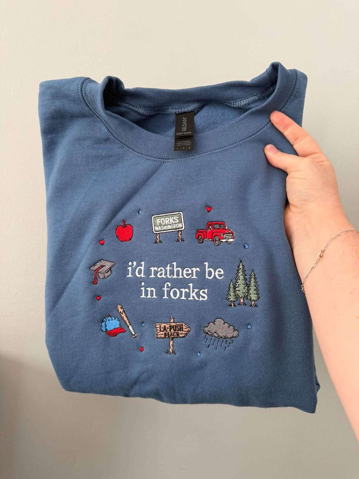I’d Rather Be in Forks Crewneck
