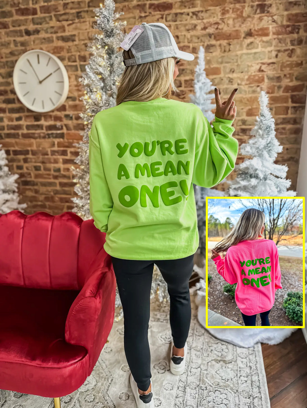 You’re a Mean One Puff Sweatshirt