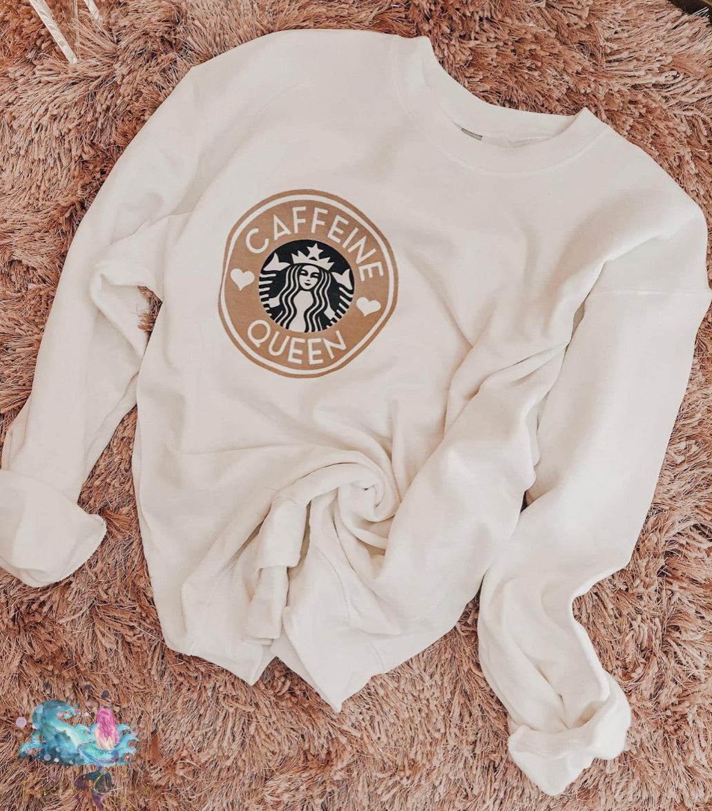 Caffeine Queen Pocket Cozy Crewneck Sweatshirt