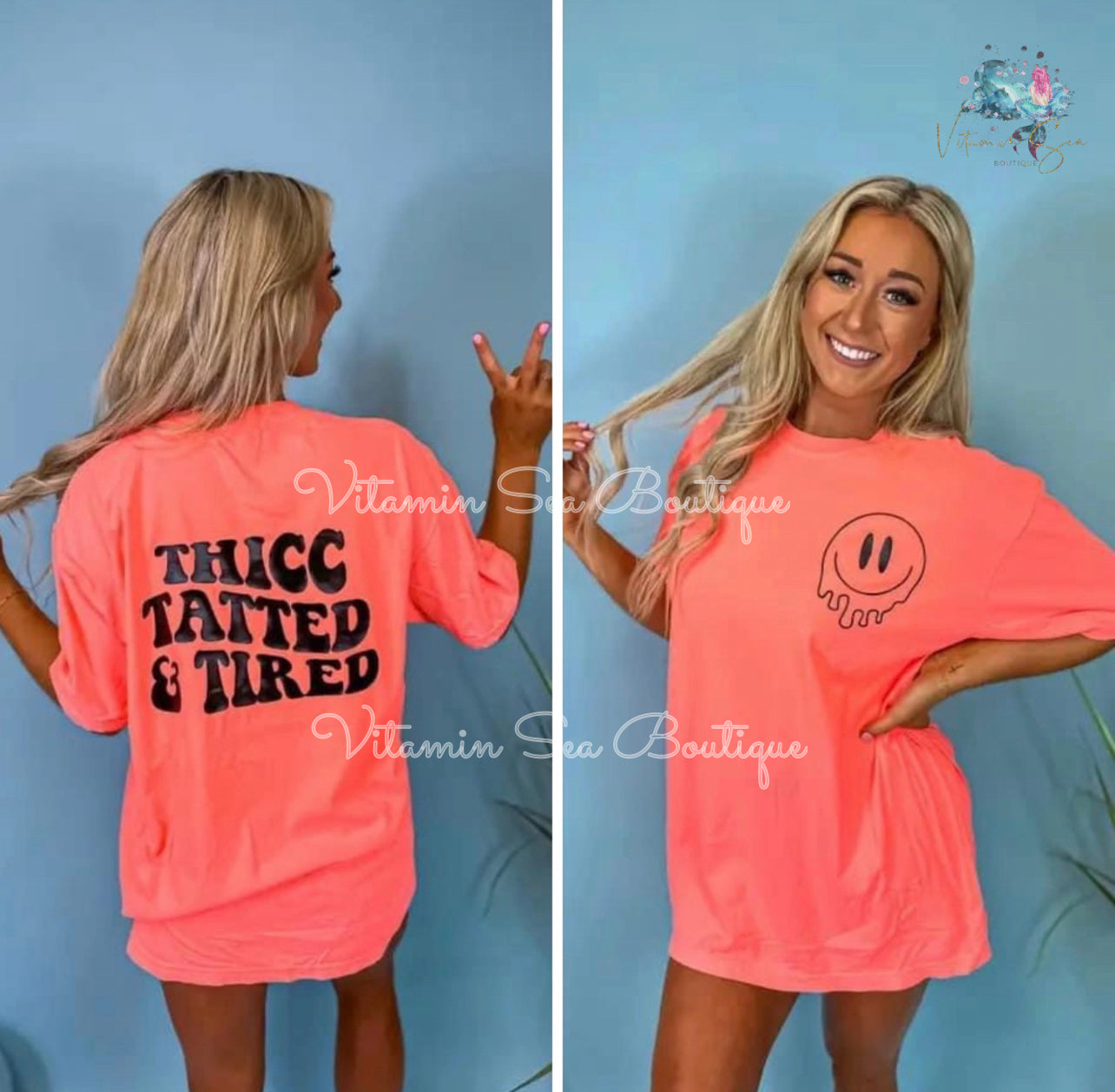 Thicc Tatted & Tired T-Shirt Dress