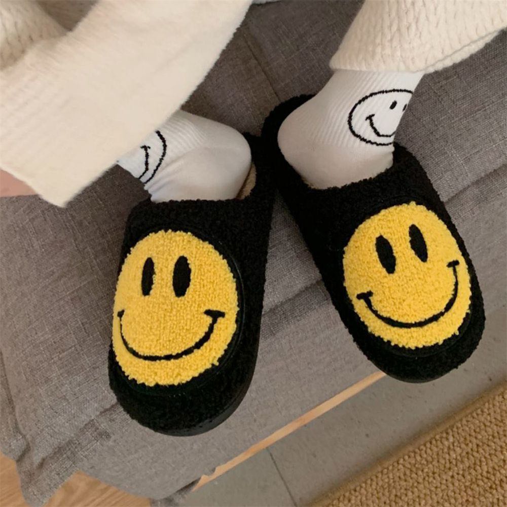 Winter Smile Face Comfy Slip-on for Women