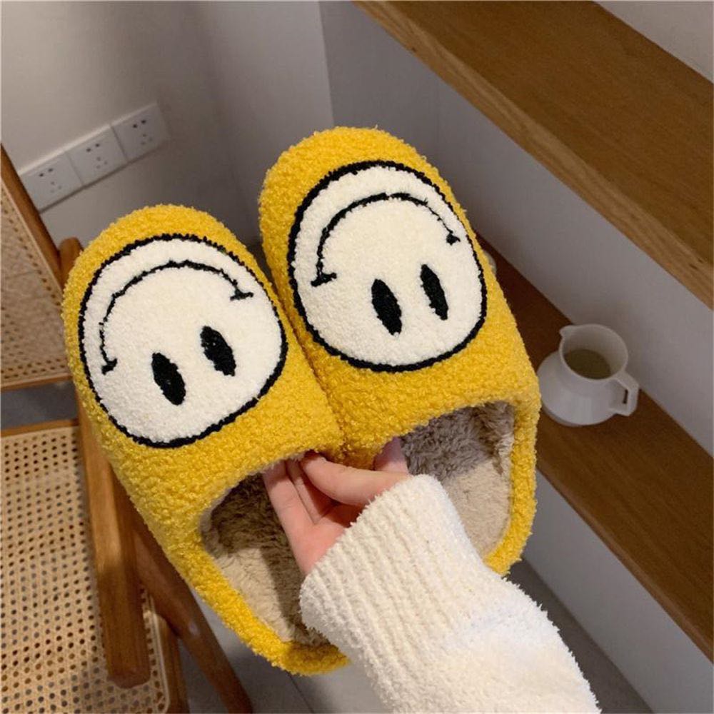 Winter Smile Face Comfy Slip-on for Women