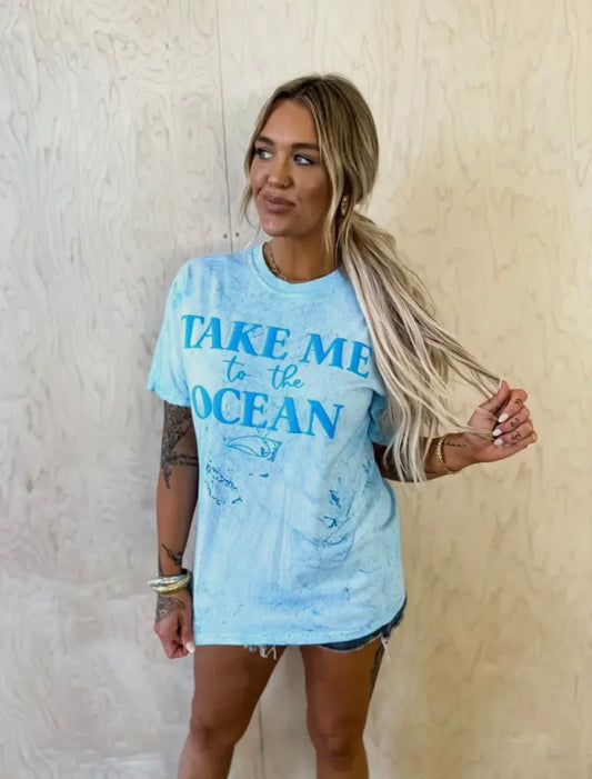 Take Me to the Ocean Puff Tee