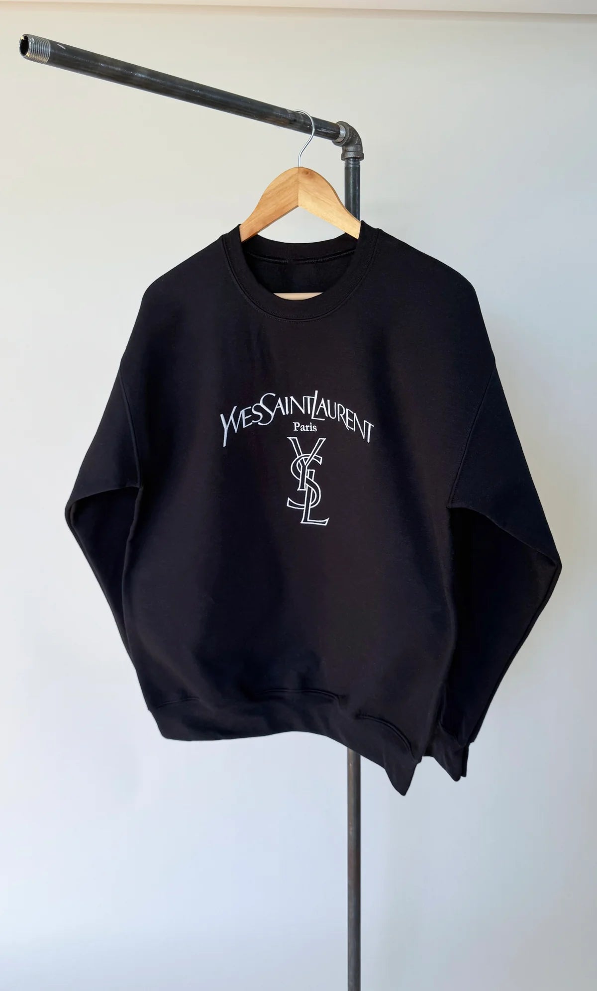 Preppy Paris Embroidered Sweatshirt