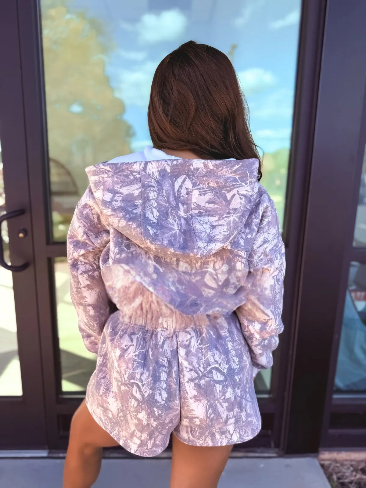 PREORDER Dark Camo Cozy Hooded Romper