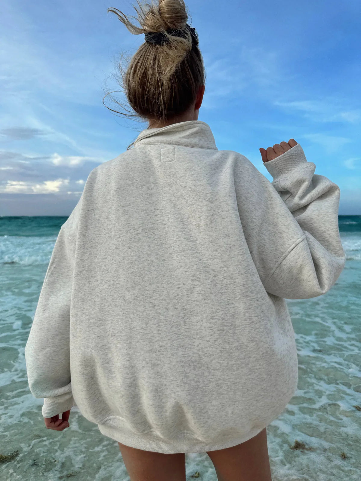 Sunkissed Coconut Surfboard Quarter Zip