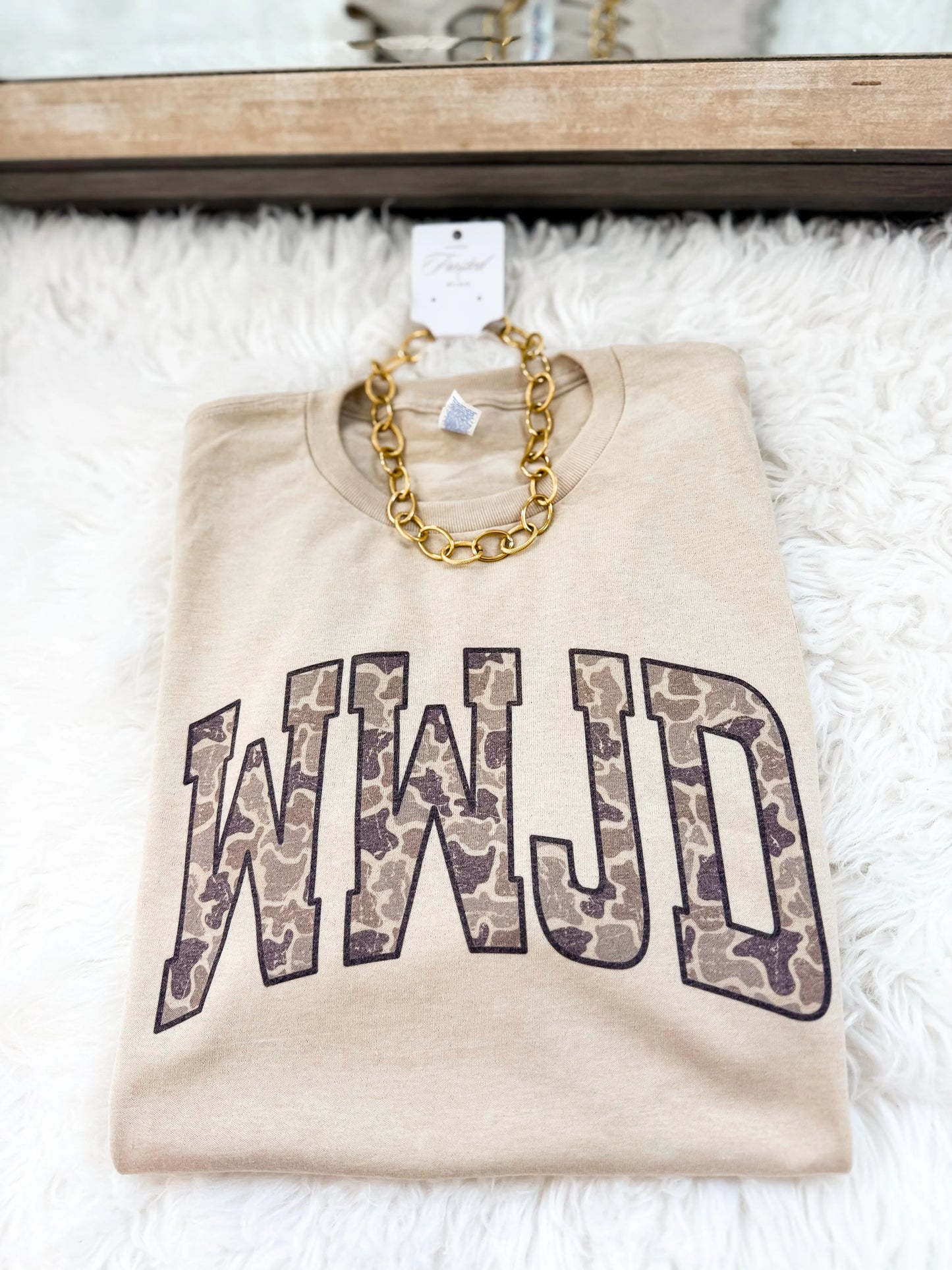 WWJD Duck Camo Tee