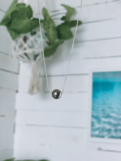 Tahitian Pearl Floating Necklace