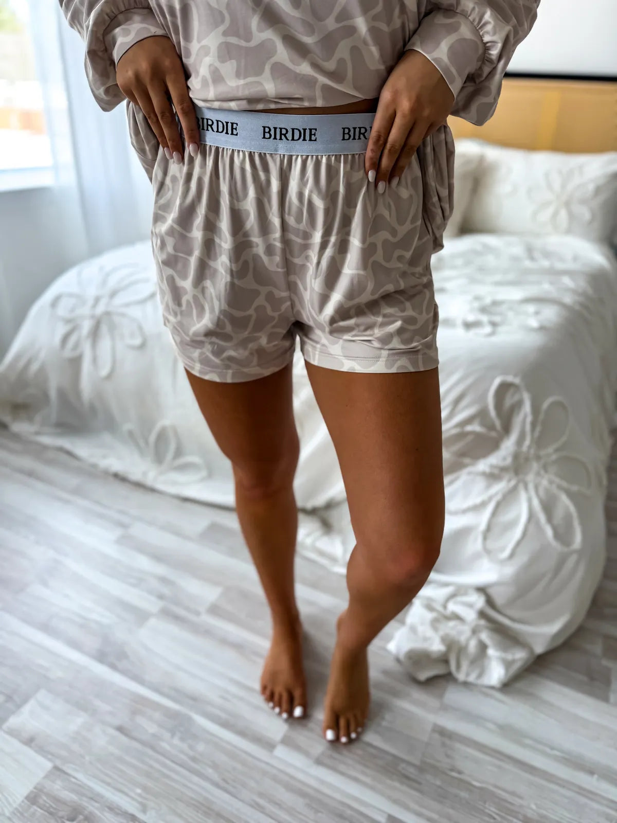 PREORDER Two Piece Neutral Marsh Camo Set (Long Sleeve & Shorts)